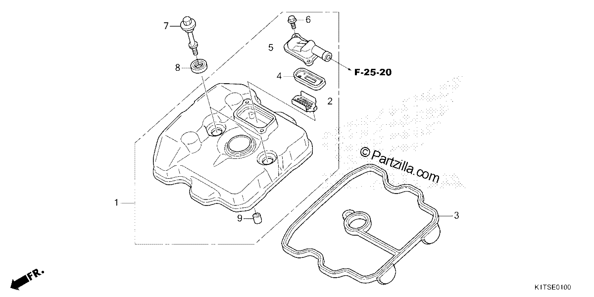 Diagrama de CYLINDER HEAD COVER