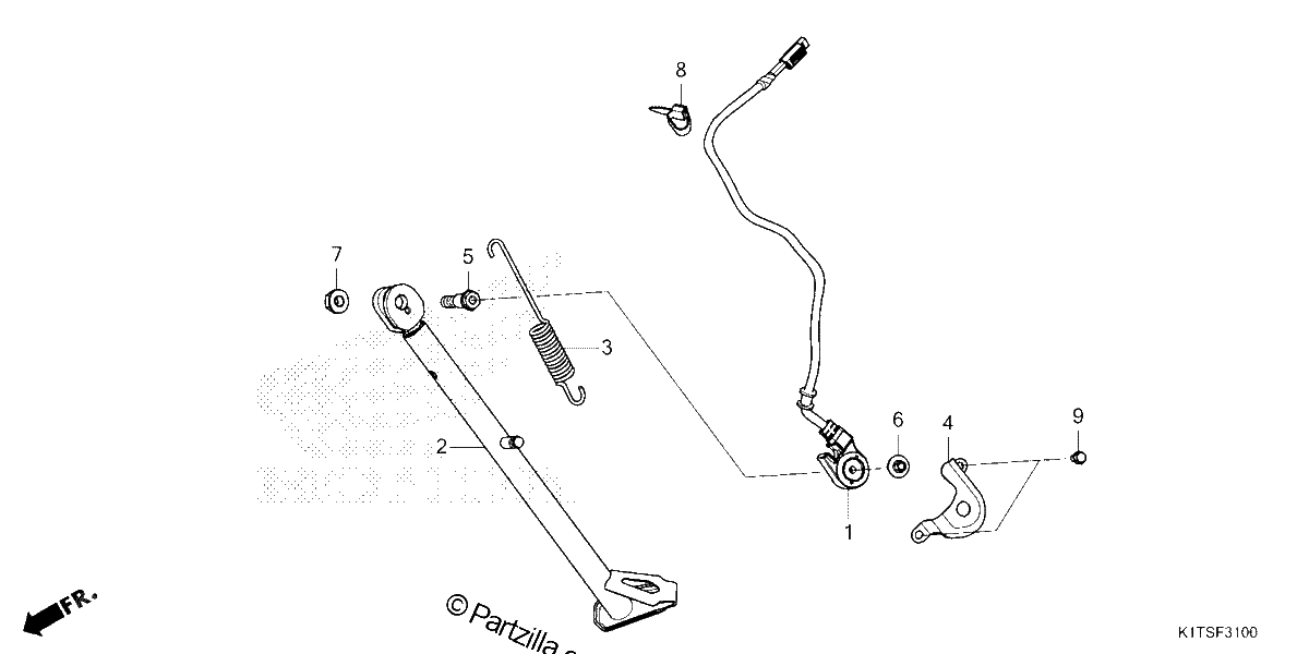 Diagrama de SIDE STAND