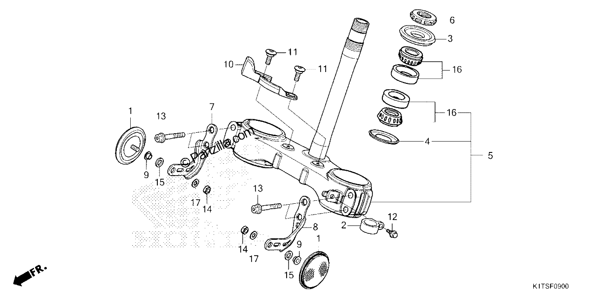 Diagrama de STEERING STEM