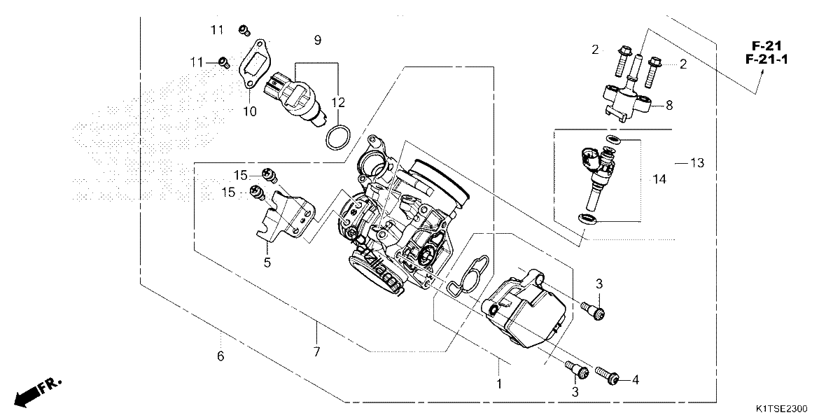 Diagrama de THROTTLE BODY