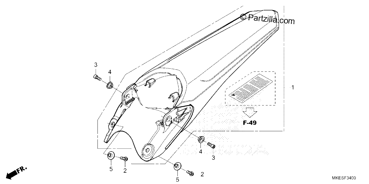 Diagrama de REAR FENDER