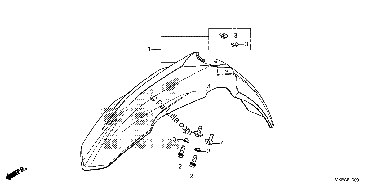 Diagrama de FRONT FENDER