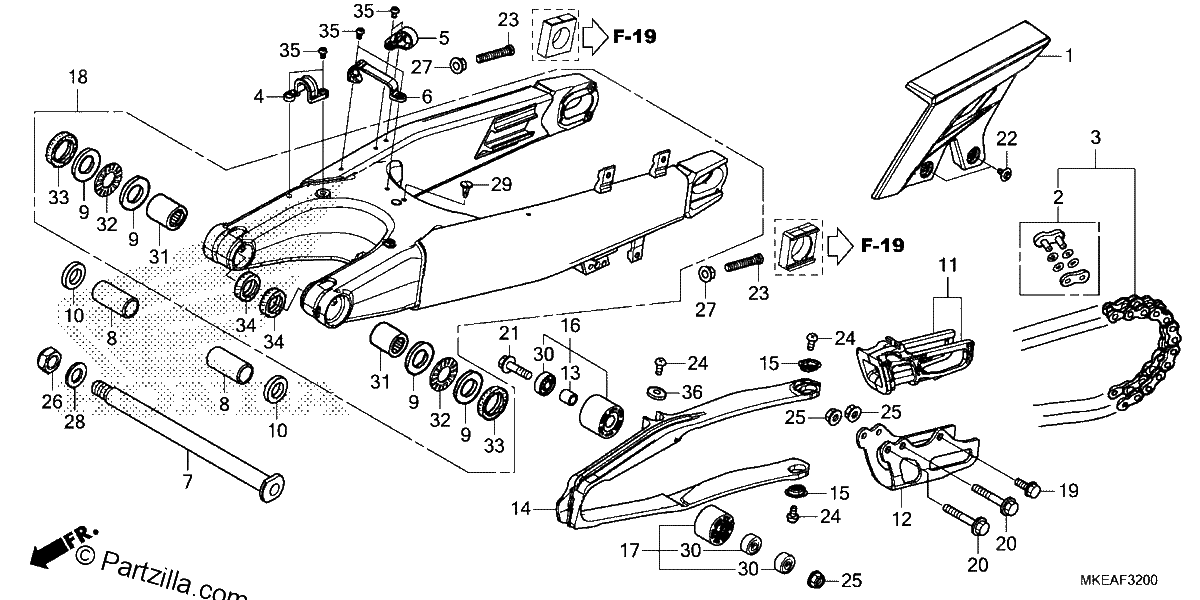 Diagrama de SWINGARM