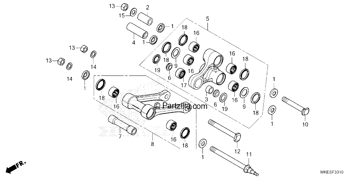 Diagrama de CUSHION ARM