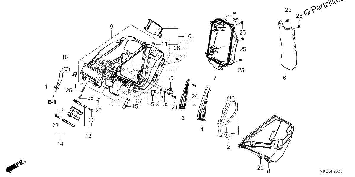 Diagrama de AIR CLEANER