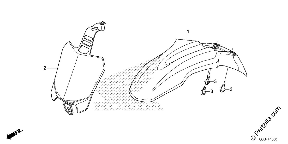 Diagrama de FRONT FENDER