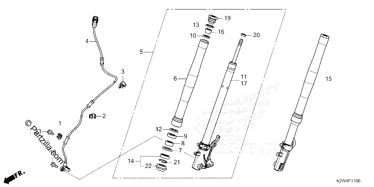 Diagrama de FRONT FORK