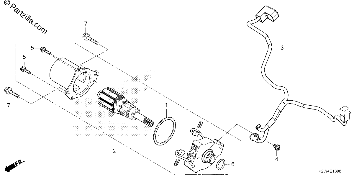 Diagrama de STARTER MOTOR