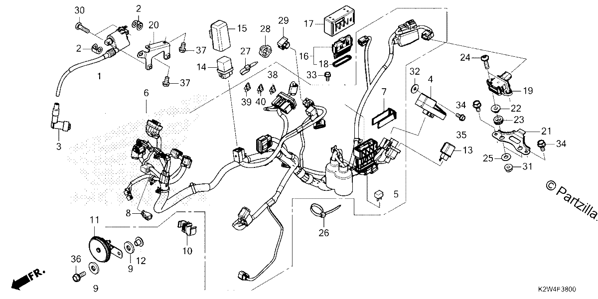 Diagrama de WIRE HARNESS