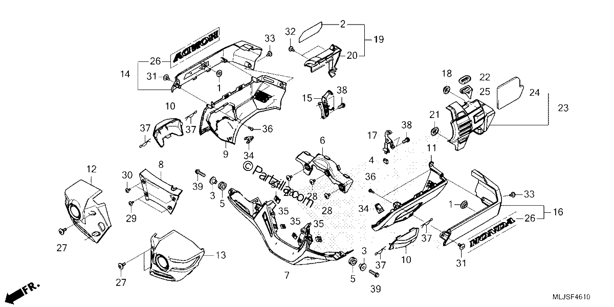 Diagrama de ENGINE COVER