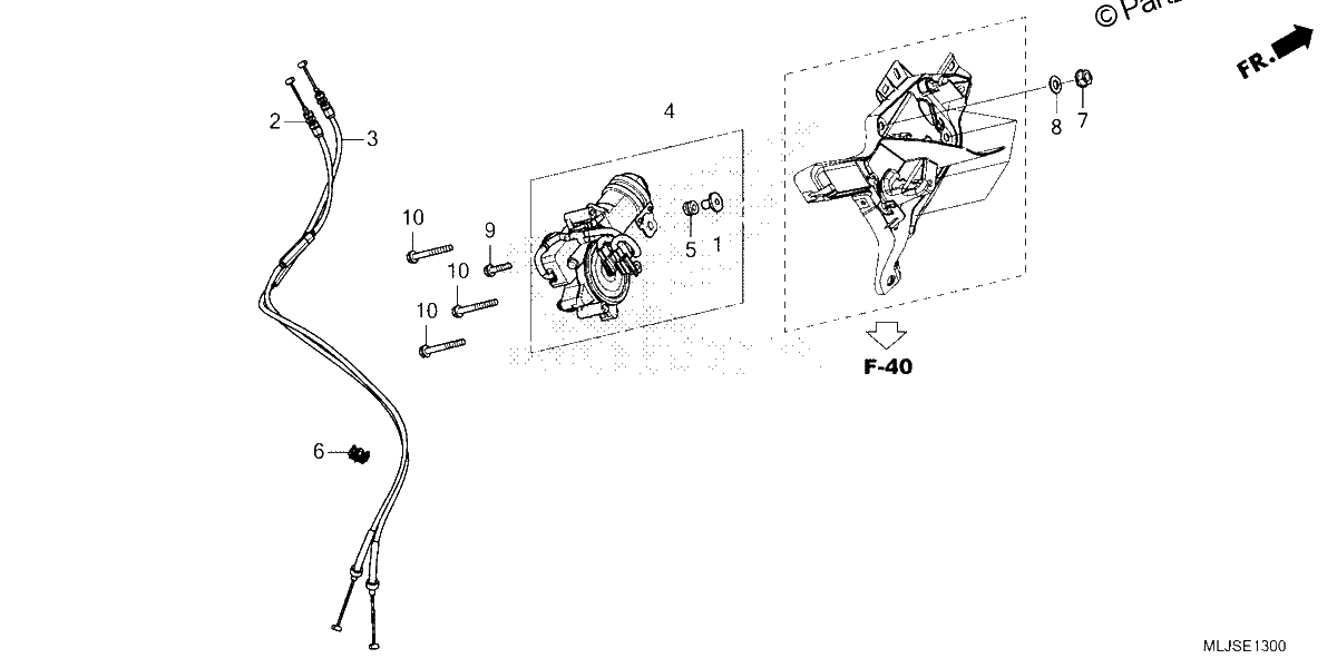 Diagrama de REVERSE SHIFT ACTUATOR