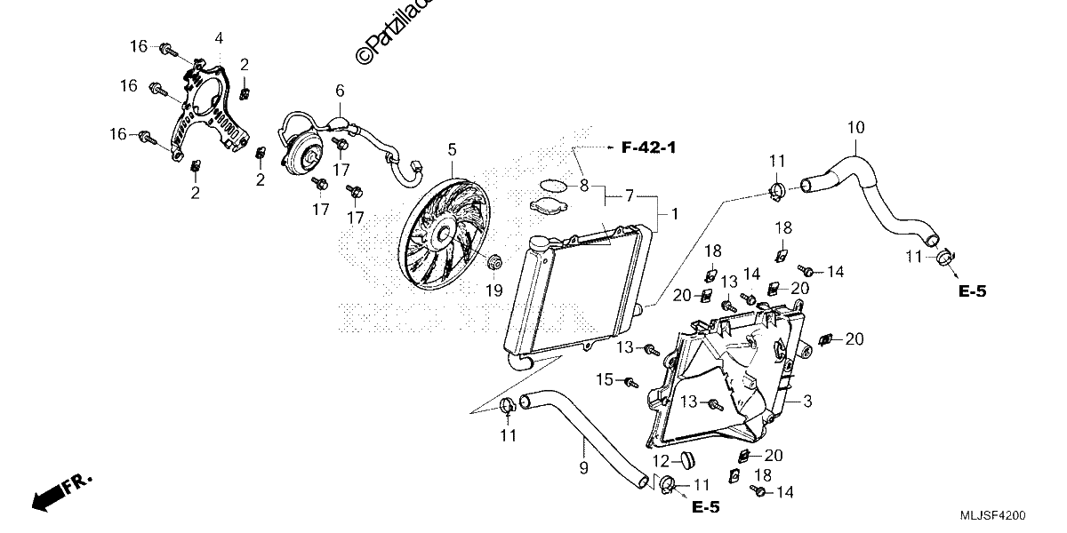 Diagrama de RADIATOR RIGHT
