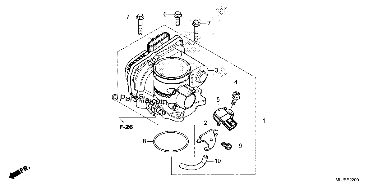 Diagrama de THROTTLE BODY