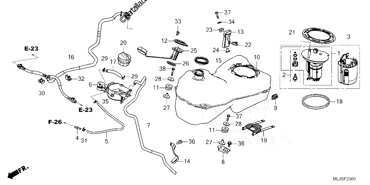 Diagrama de FUEL TANK