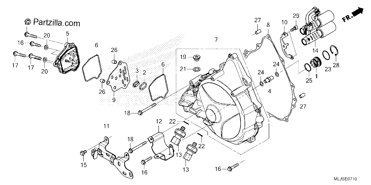 Diagrama de CLUTCH COVER DCT