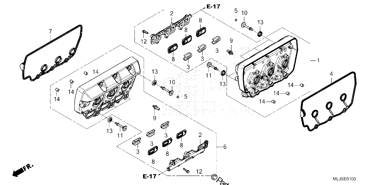 Diagrama de CYLINDER HEAD COVER