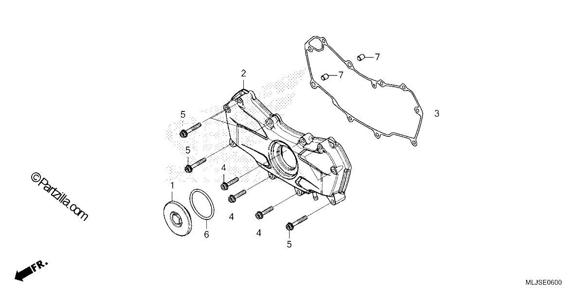 Diagrama de FRONT ENGINE COVER