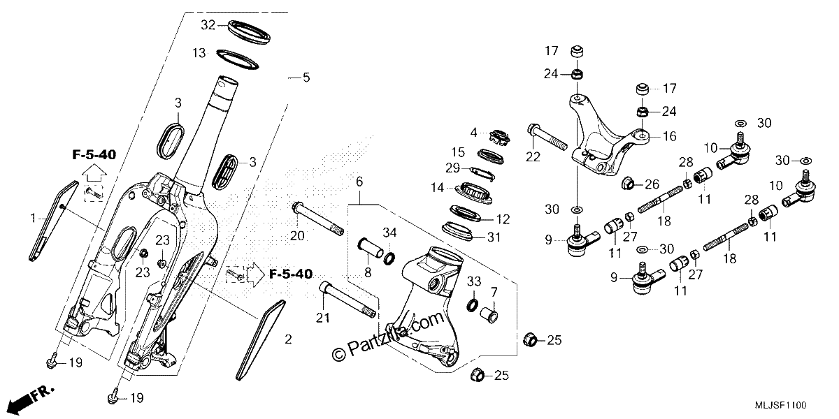 Diagrama de FRONT FORK