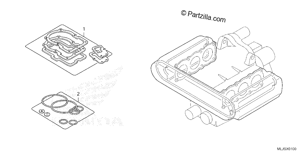 Diagrama de GASKET KIT A