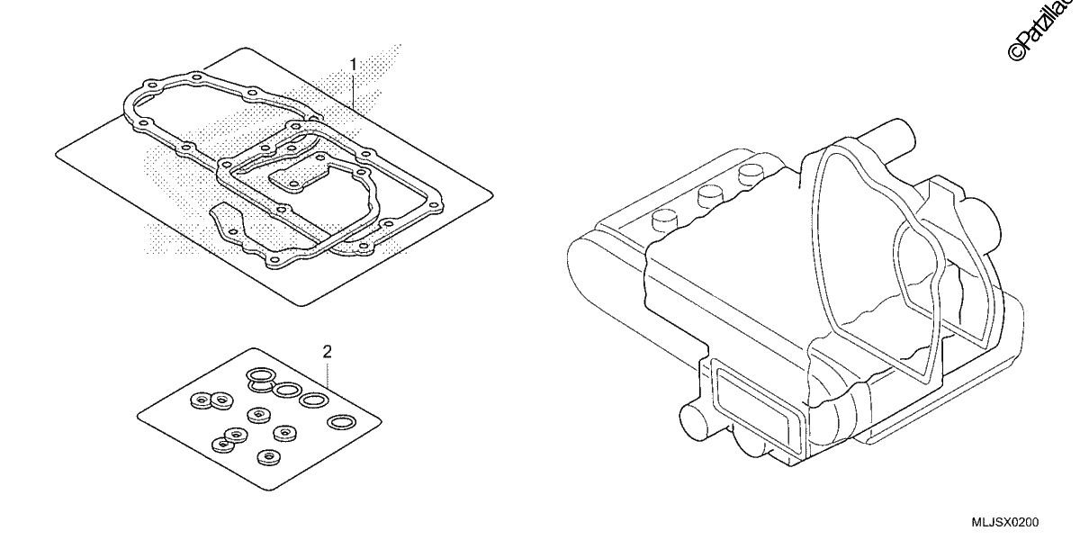 Diagrama de GASKET KIT B