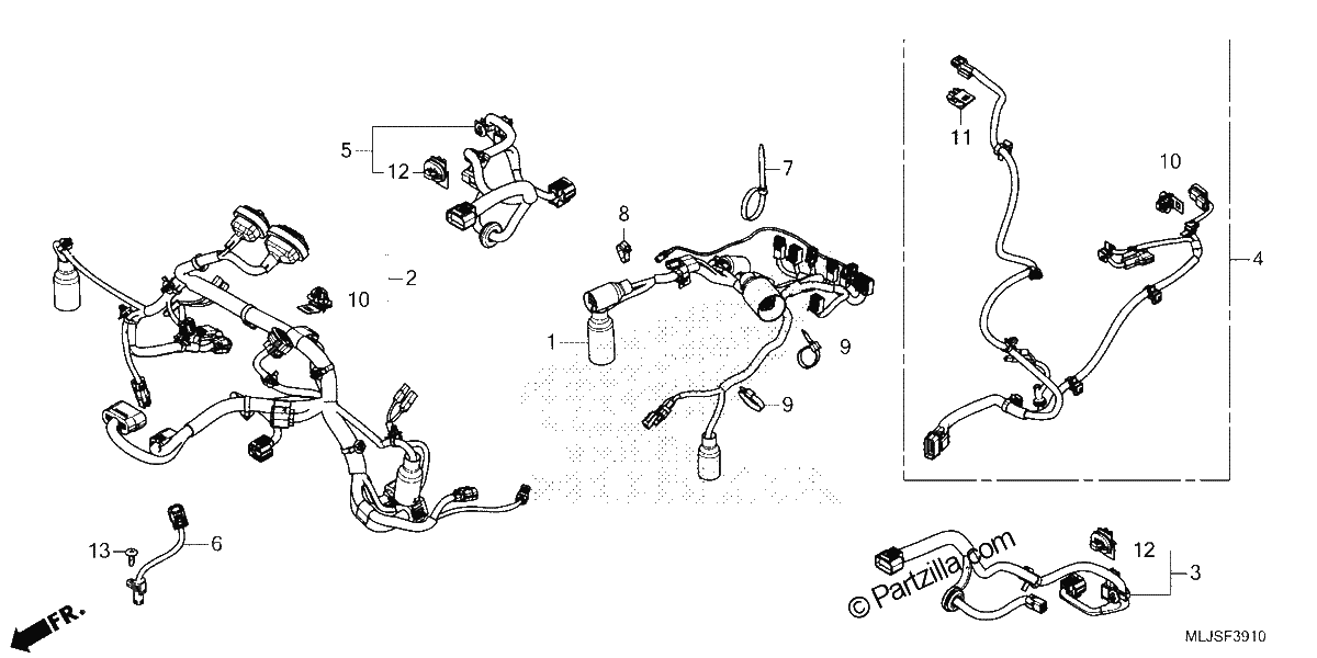 Diagrama de SUB HARNESS