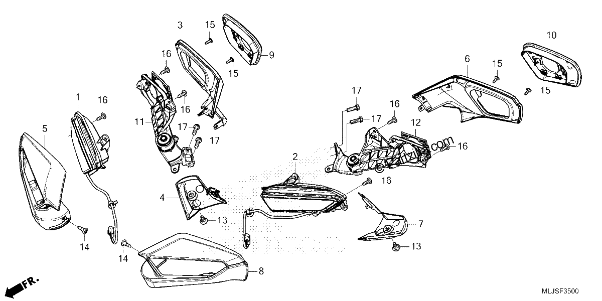 Diagrama de TURN SIGNAL MIRROR