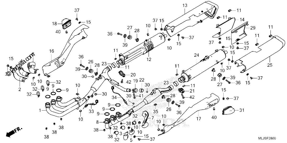 Diagrama de EXHAUST MUFFLER