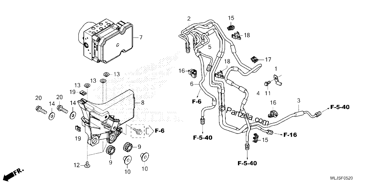 Diagrama de ABS MODULATOR