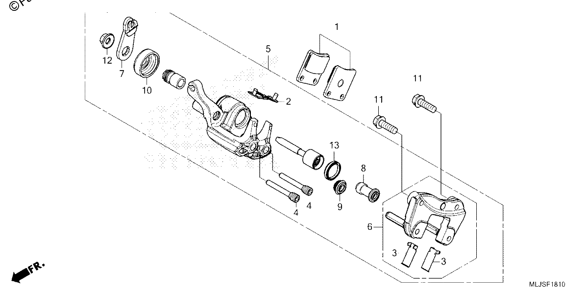 Diagrama de PARKING BRAKE CALIPER