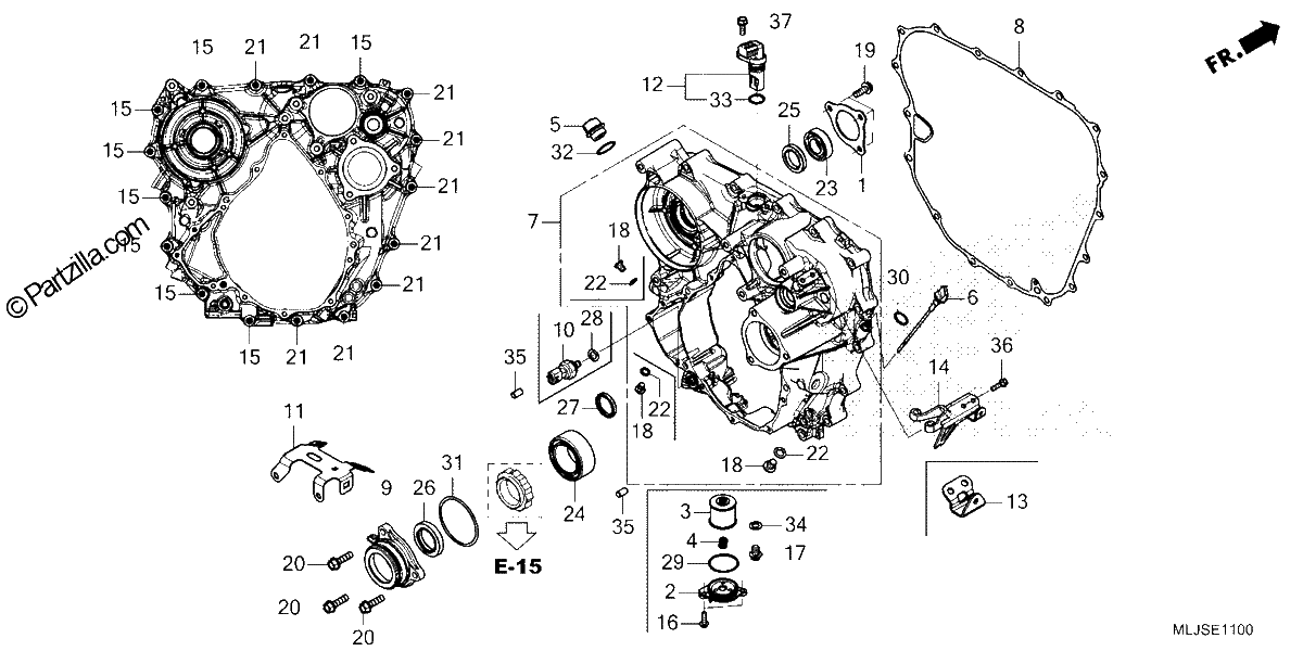 Diagrama de REAR CASE