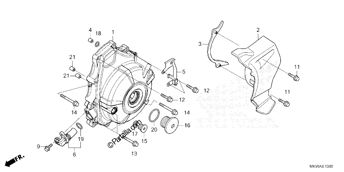 Diagrama de ALTERNATOR COVER