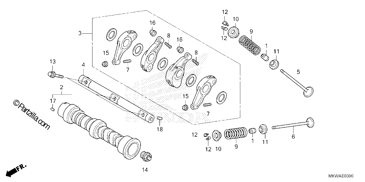 Diagrama de CAMSHAFT VALVE