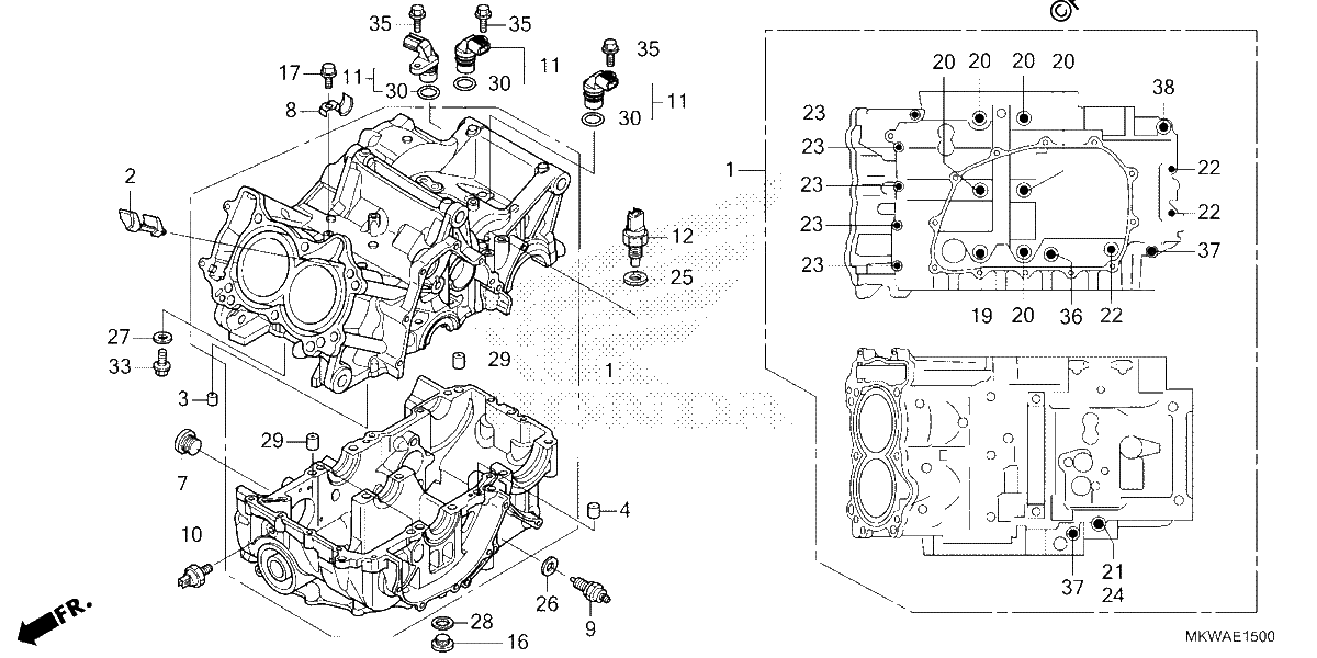 Diagrama de CRANKCASE