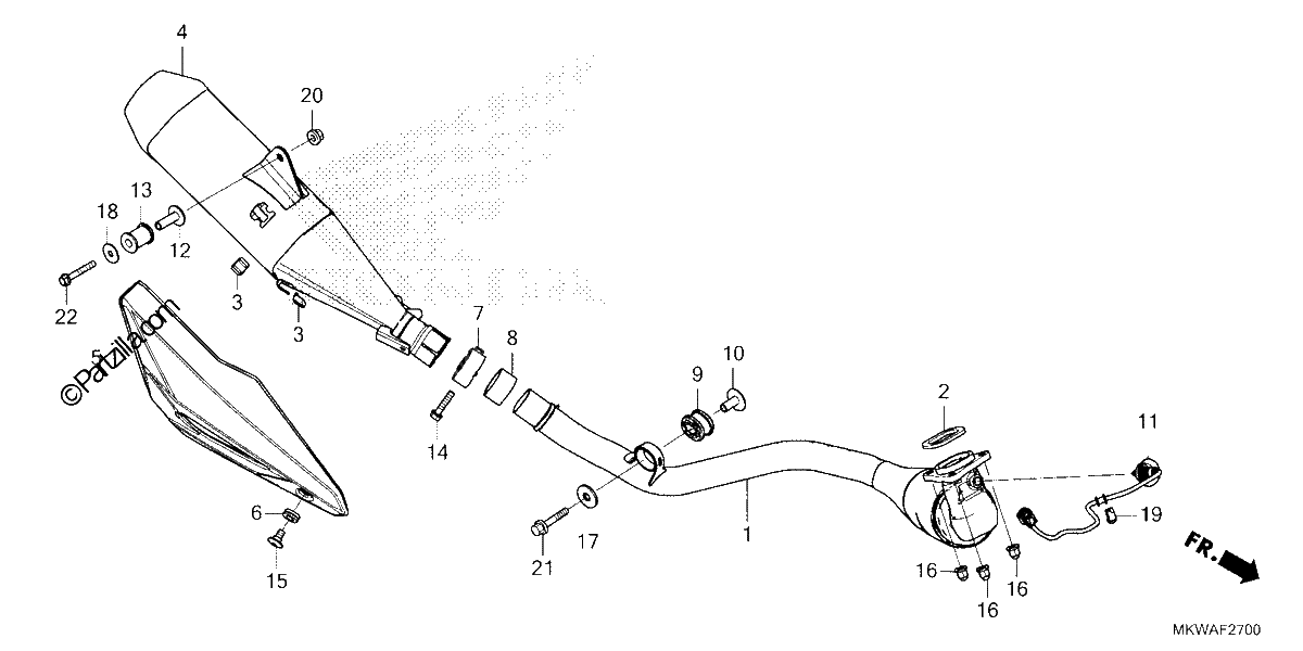 Diagrama de EXHAUST MUFFLER