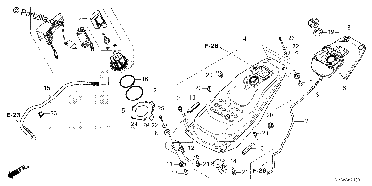 Diagrama de FUEL TANK FUEL PUMP