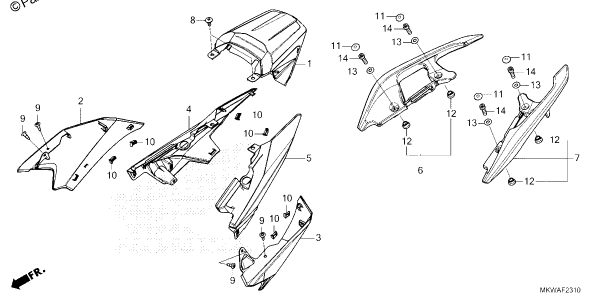Diagrama de SEAT COWL