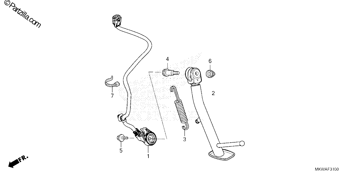 Diagrama de SIDE STAND