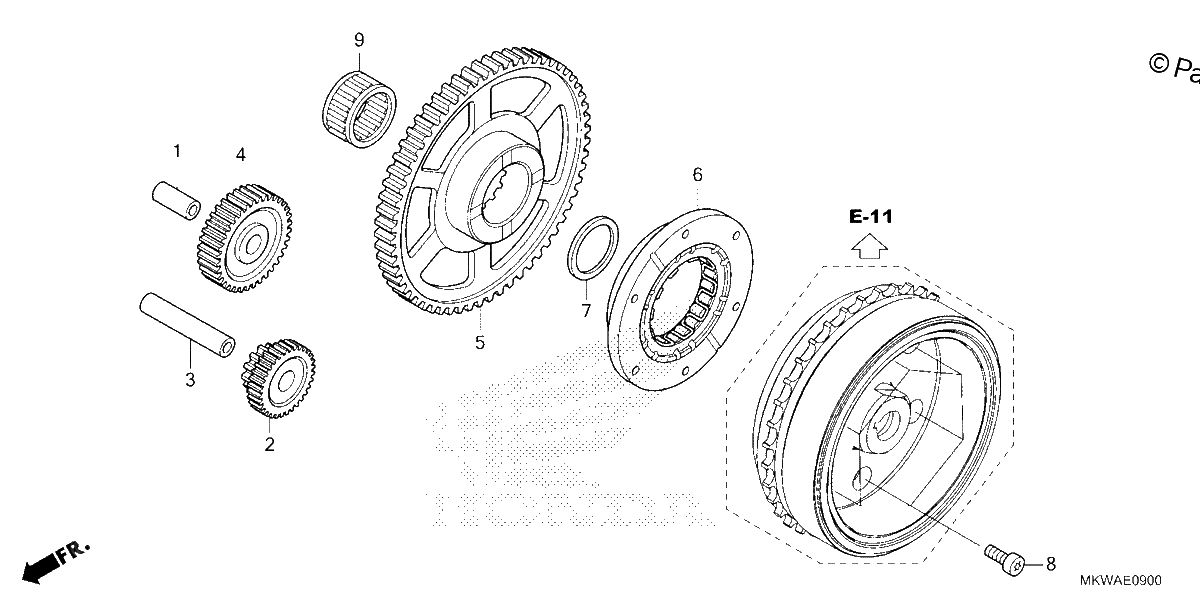 Diagrama de STARTING CLUTCH