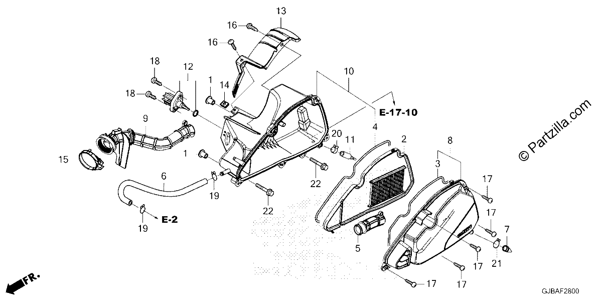 Diagrama de AIR CLEANER