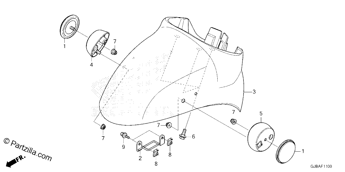 Diagrama de FRONT FENDER