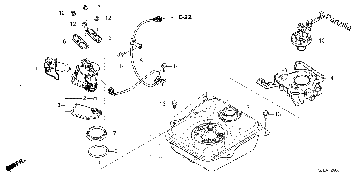 Diagrama de FUEL TANK