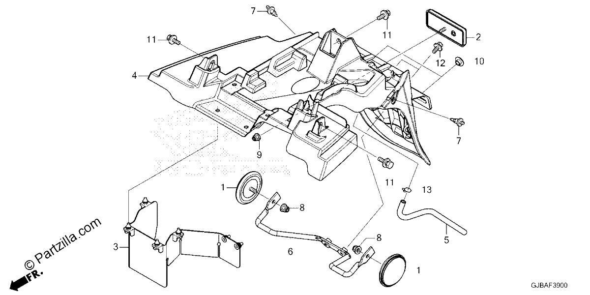 Diagrama de REAR FENDER