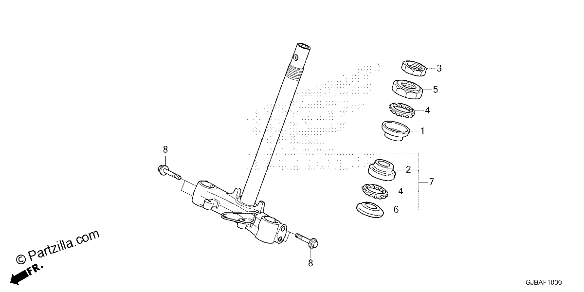Diagrama de STEERING STEM