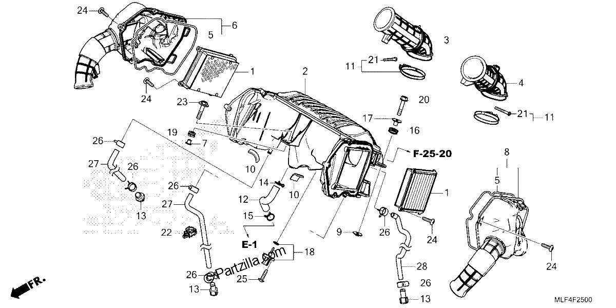 Diagrama de AIR CLEANER