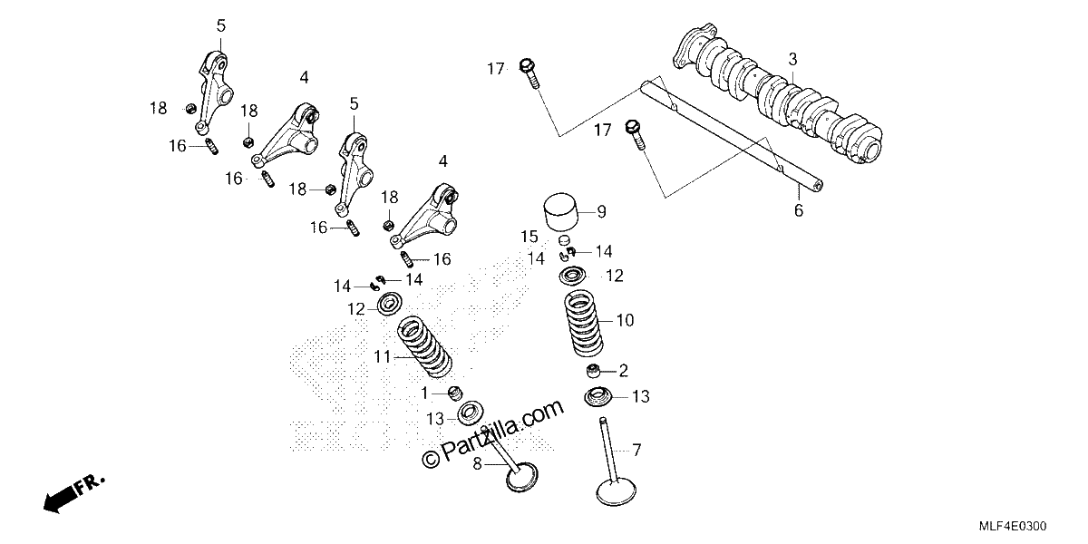 Diagrama de CAMSHAFT VALVE