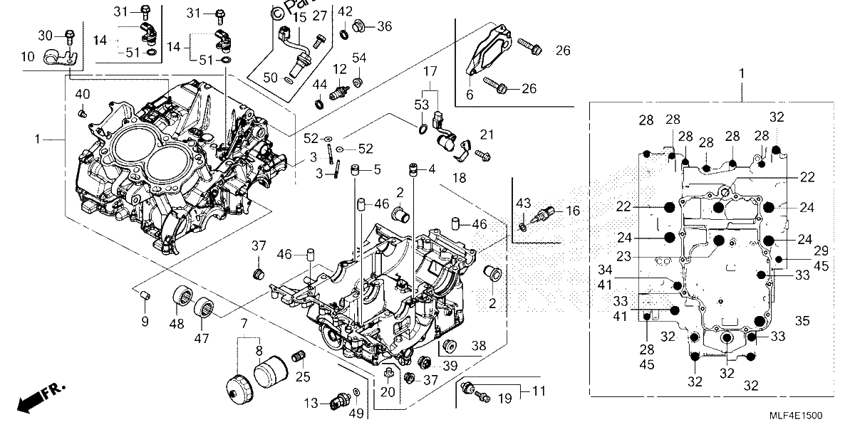 Diagrama de CRANKCASE