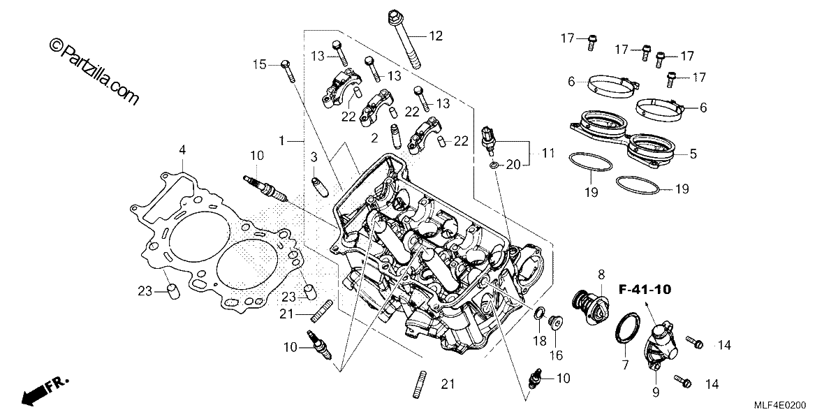 Diagrama de CYLINDER HEAD