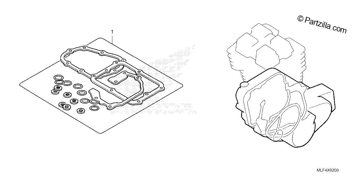 Diagrama de GASKET KIT B