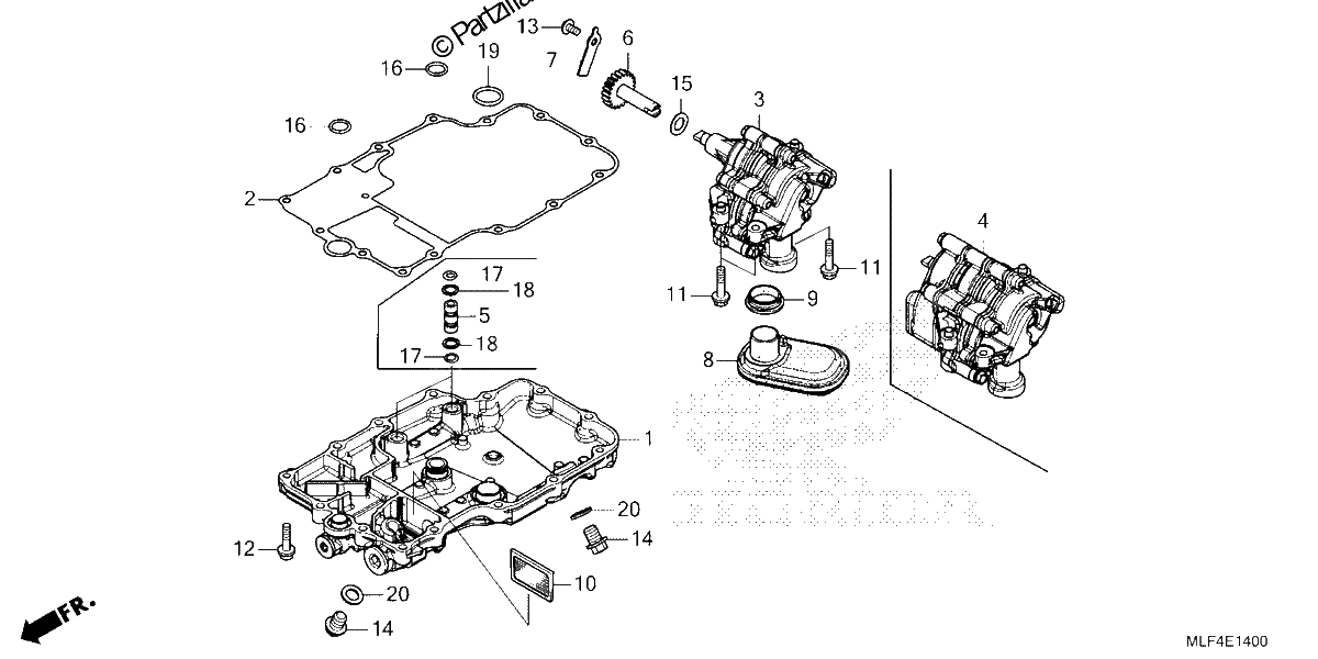 Diagrama de OIL PAN OIL PUMP
