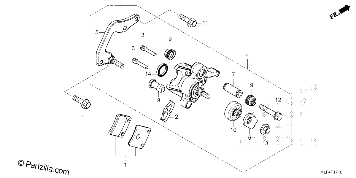 Diagrama de PARKING BRAKE CALIPER